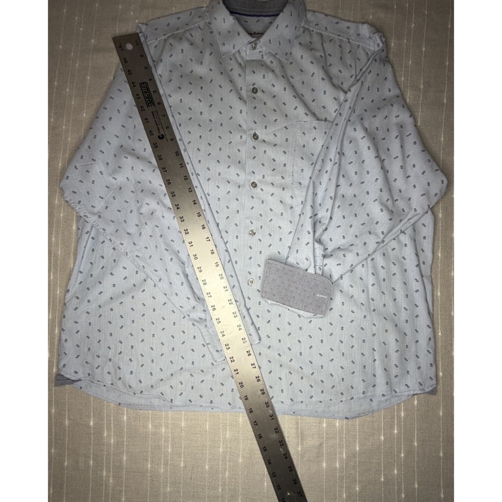 Tommy Bahama Mens Blue Button Up XL - Picture 4 of 5